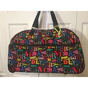 Vera Bradley Rolling From A To Vera Duffel Carry On Travel‎ Luggage Suitcase
